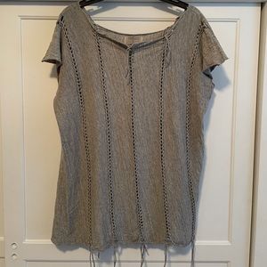 Grey braided shirt ALL SAINTS